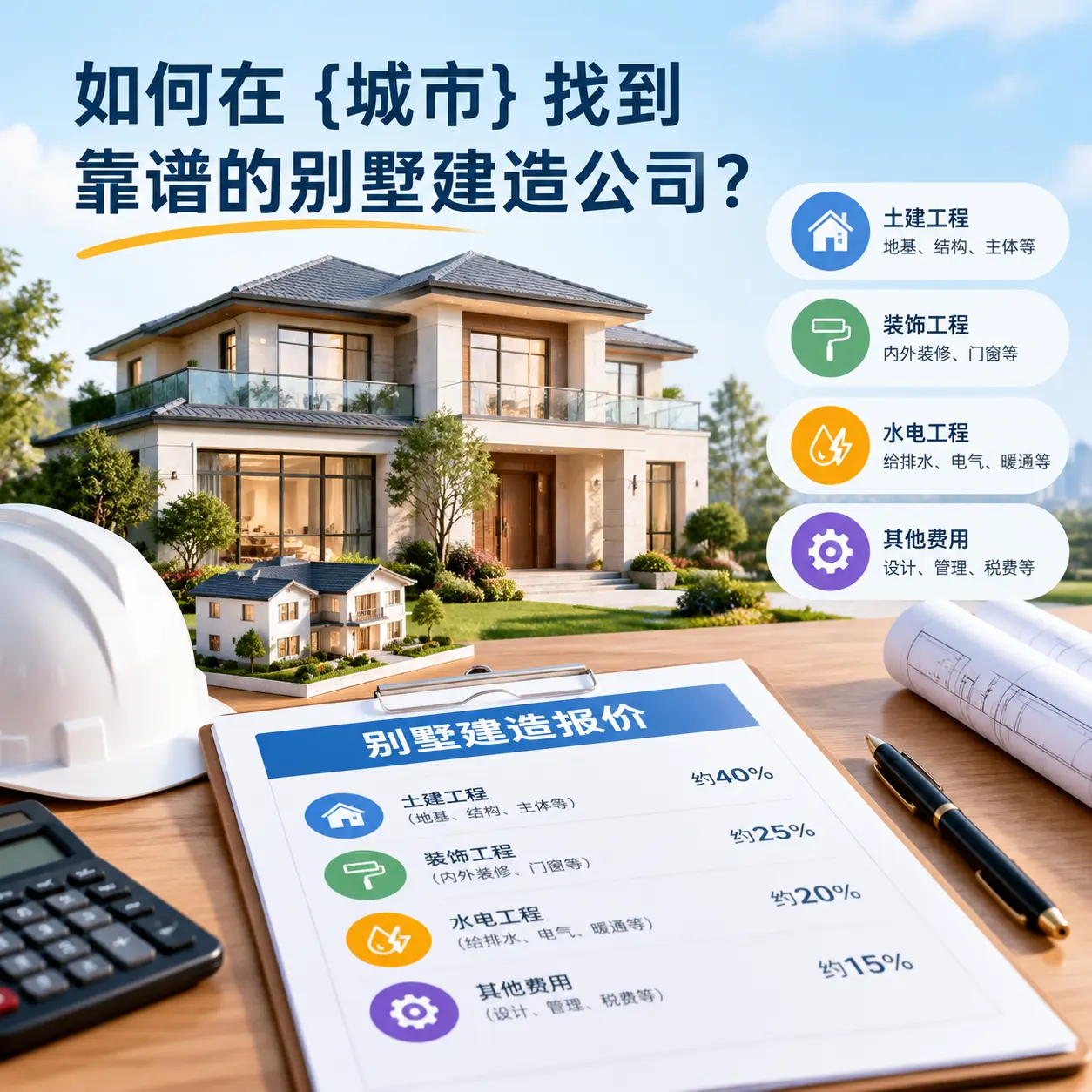 如何在 松桃 找到靠谱的别墅建造公司？