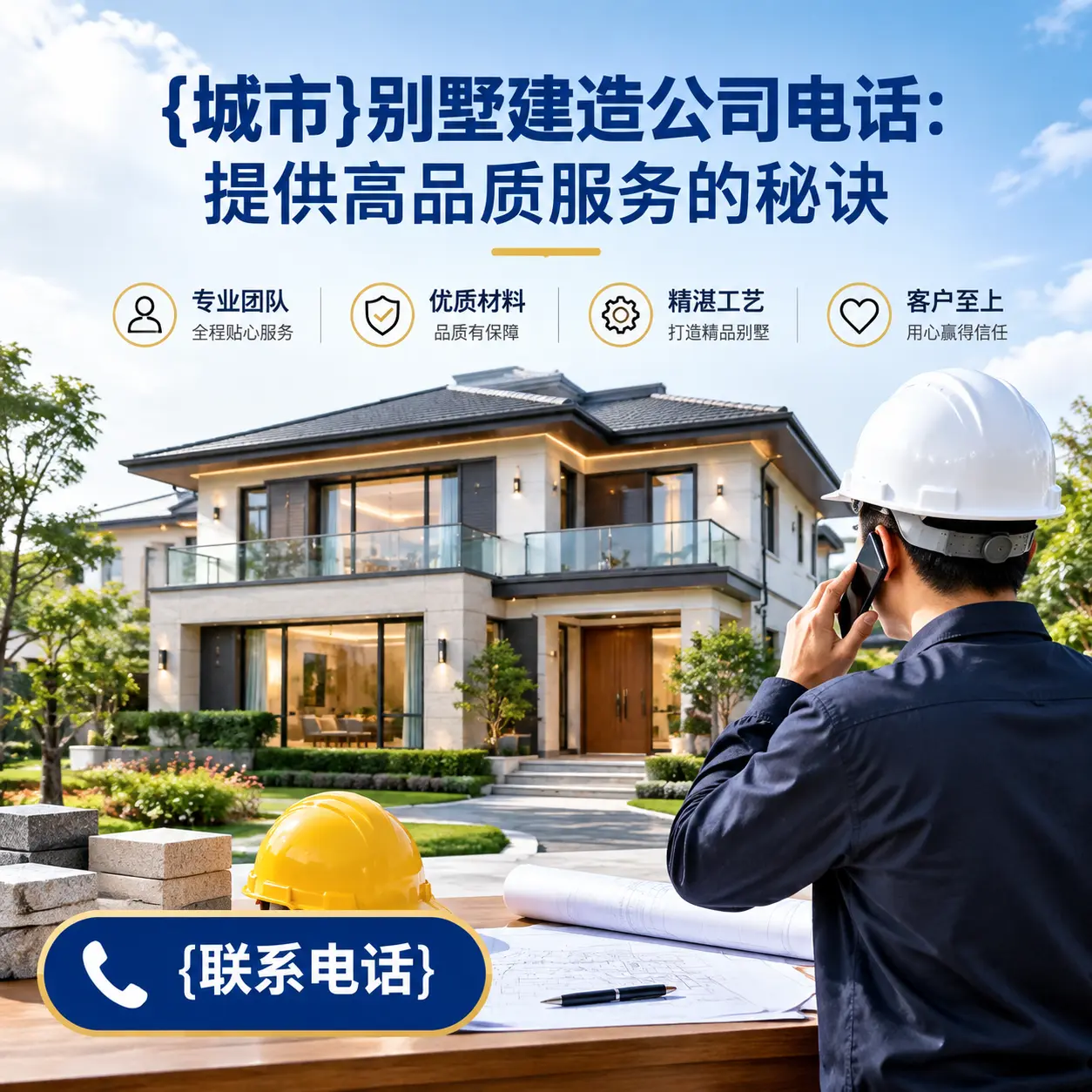 松桃别墅建造公司电话:提供高品质服务的秘诀