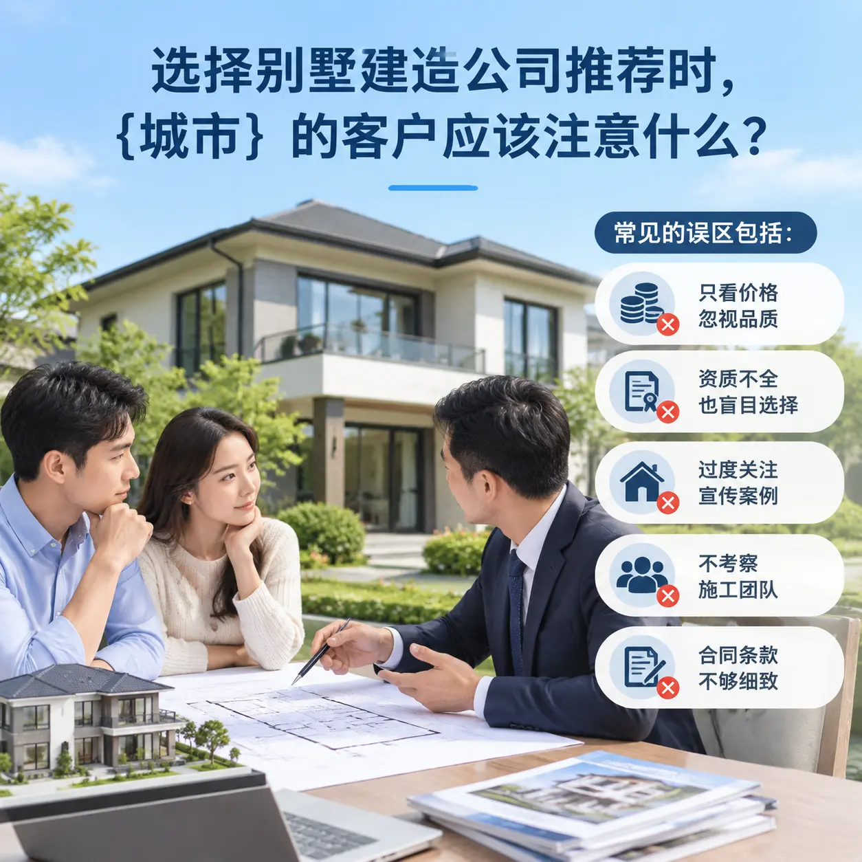 选择别墅建造公司推荐时,松桃 的客户应该注意什么?
